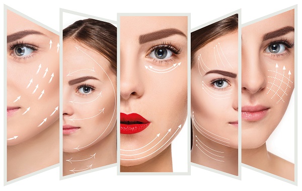 The,Young,Female,Face.,Antiaging,And,Thread,Lifting,Concept